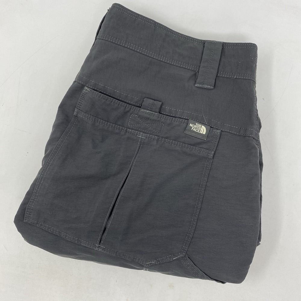 The North Face Utility Hiking Shorts Mens 32 Gray Cargo Nylon Outdoor Techwear